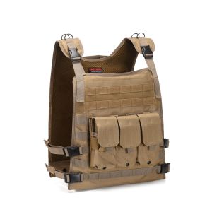 Tactical Scorpion Gear - Wildcat MOLLE Armor Plate Carrier Vest - Coyote Brown