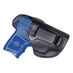 Tactical Scorpion Gear - Leather IWB Conceal Carry Holster Fits: S&W Bodyguard w/ and without laser & LCP