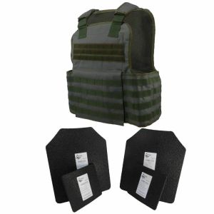 Tactical Scorpion Gear - Level III+ / AR500 Body Armor 11x14 MOLLE Muircat Vest - Green